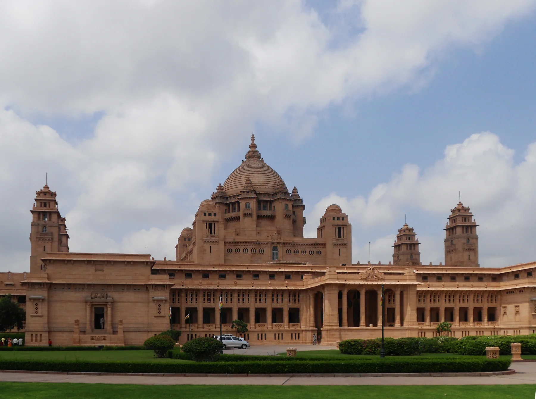 Exterior view of Umaid Bhawan Palace in Jodhpur